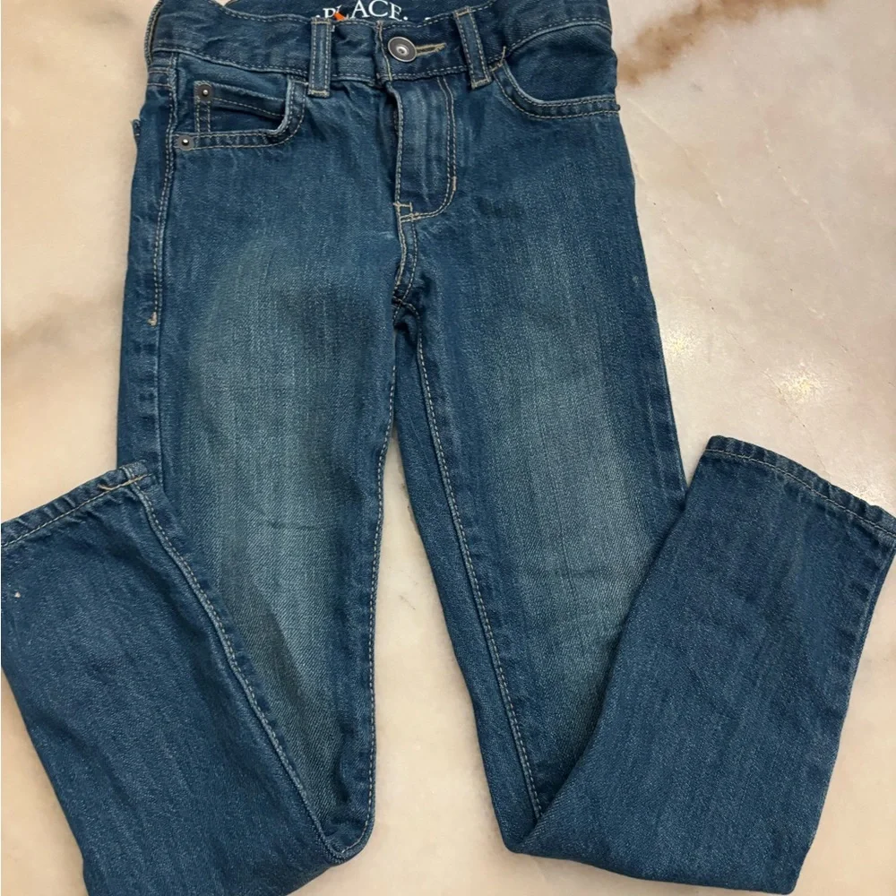 The Children's Place Dark Blue Kids Jeans — Stretch Denim skinny jeans